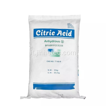Acido citrico anidro grado alimentare CAA per succo